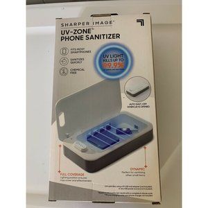 New Sharper Image UV Zone Phone Sanitizer Sanitize Kill Bacteria and‎ Virus